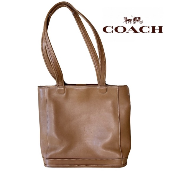 Coach Vintage Tote Bag in Beige Leather Model 06701a Timeless Classic - Picture 1 of 11